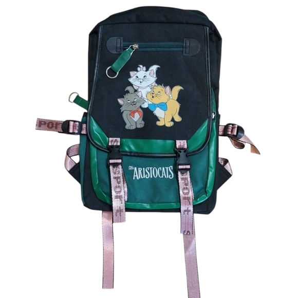 Handbags - Aristocats backpack Disney green cats